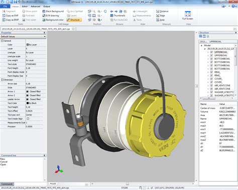 Visor y editor CAD 2D/3D: DWG, DXF, PDF, CGM, SVG y PLT.